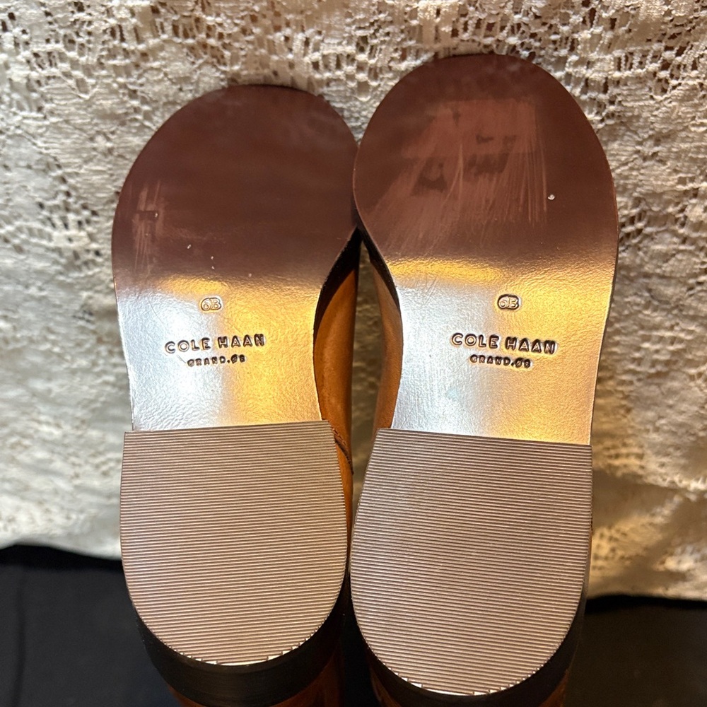 Cole Haan Tan and Brown Over the Knee Boots - Picture 7 of 8